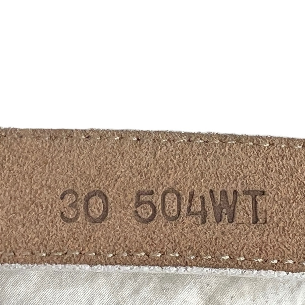 Justin White Leather Belt - Picture 3 of 4